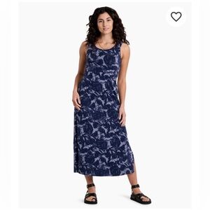Kuhl Navy Floral Midi Dress